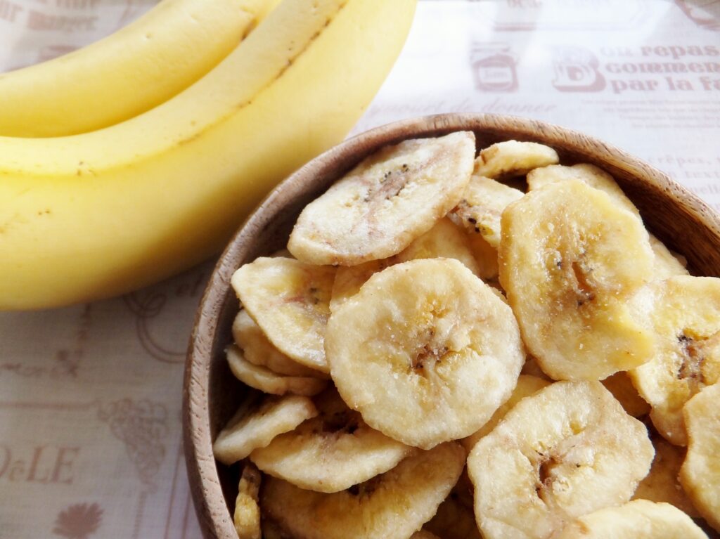 自宅で作れるバナナチップス